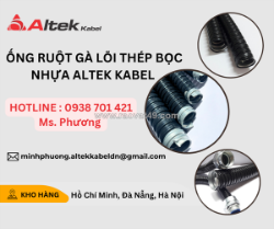Ống ruột gà lõi thép bọc nhựa altek kabel