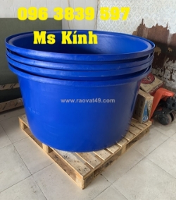 Thùng tròn 1000l, nuôi cá, đựng nước