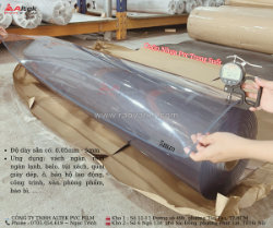Màng nhựa pvc trong suốt ứng dụng rộng rãi, đa năng dễ sử dụng