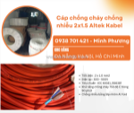 Cáp chống cháy chống nhiễu 2x1.5 altek kabel bình định, phú yên, khánh hòa