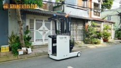 Xe điện đứng 1.5 tấn đời 2020 khung 3m nhật bãi