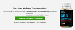 Thrive botanicals cbd gummies usa: user experiences