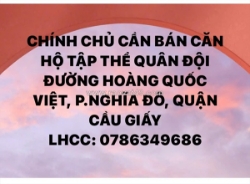 Cần bán căn hộ tập thể quân đội đường hoàng quốc việt, p.nghĩa đô, quận cầu giấy