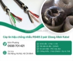 Cáp tín hiệu chống nhiễu rs485 2 pair 22awg altek kabel thanh hóa, nghệ an, hà tĩnh