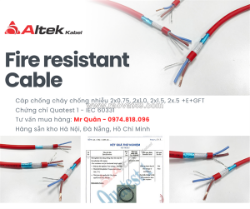 Ncc: cáp chống cháy chống nhiễu 2 lõi – altek kabel