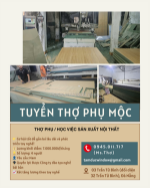 Thợ phụ và học việc sản xuất nội thất đà nẵng