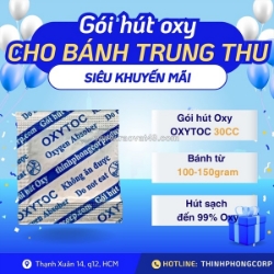 Vì sao nhiều xưởng bánh trung thu chọn gói chống mốc oxytoc?