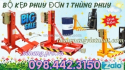 Bộ kẹp gắp 1 thùng phuy đơn 360kg giá tốt - siêu khuyến mãi call/zalo 0984423150 huyền