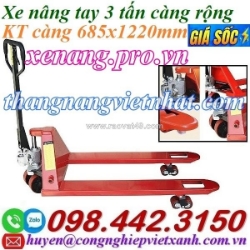 Xe nâng tay 3 tấn càng rộng ac30m niuli