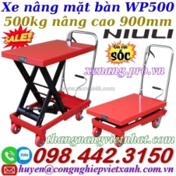 Xe nâng mặt bàn wp500 - 500kg nâng cao 900mm sale giá cực sốc