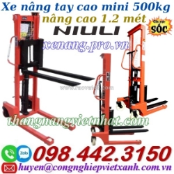 Xe nâng tay cao 500kg nâng cao 1200mm - xả kho giá sốc call/zalo 0984423150 huyền