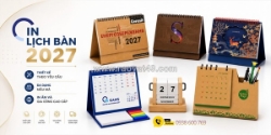 Lịch bàn và quà tết cho doanh nghiệp chiết khấu cao in logo theo yêu cầu