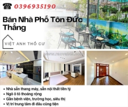 Bán nhà phố tôn đức thắng, 41m2, gần mặt phố, ba gác đỗ cửa, giá: 13.75 tỷ,