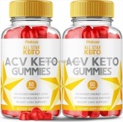 All star keto acv gummies || natural acv support for energy & fat burn