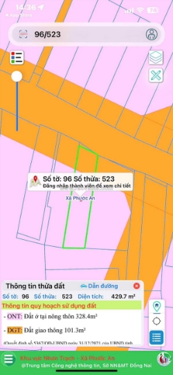 Cần bán nhanh lô đất 430m2 mặt tiền đường hùng vương nhơn trạch ngay trung tâm