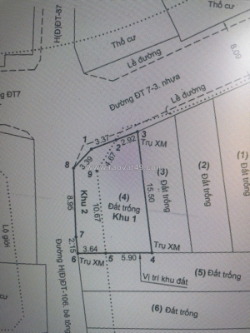 Gấp bán đất lô góc 2 mặt tiền đông thạnh 7-3 – giáp q12