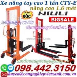 Xe nâng tay cao 1 tấn nâng cao 1.6 mét cty-e1.0t/1.6m - niuli