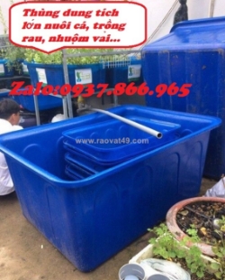 Bán thùng nguyên sinh 750l,thùng dung tích lớn đựng hải sản, thùng tròn nuôi hải sản