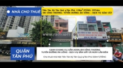 Cho thuê nhà mặt tiền tân kỳ tân quý q.tân phú 120m²,3tầng, 35triệu- cạnh chung