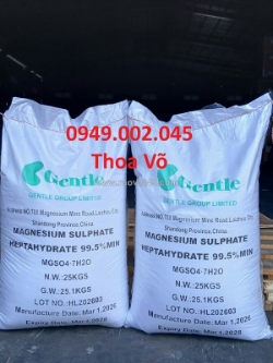Mgso₄·7h₂o tinh thể 2–4mm bao 25kg | magie sunfat heptahydrate trung quốc giá tốt