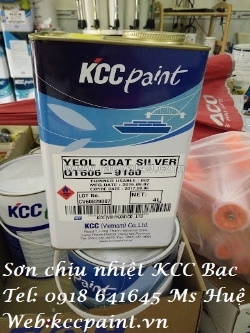 Sơn chịu nhiệt kcc 600oc màu bạc qt606-90 09641645 huệ