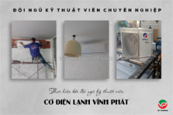 Nhận thi công hệ thống điều hòa treo tường daikin/lg/gree/sharp 1hp giá rẻ cho toàn bộ công trình