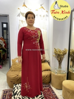 Áo dài sui gia plussize – sang trọng cho ngày vui