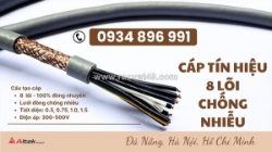 Cáp điều khiển 8 lõi chống nhiễu luôn có sẵn tại quảng nam, đà nẵng, quảng ngãi