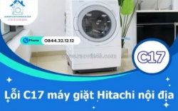 Lỗi c17 máy giặt hitachi nội địa có nghiêm trọng không?