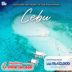 Philippine airlines ưu đãi vé máy bay hà nội đi cebu