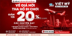 Airasia giảm 20% giá vé máy bay