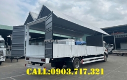 Bán xe tải dongfeng 6t8 thùng kín cánh dơi 9m9