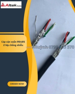 Cáp tín hiệu rs485 awg 2 pair vặn xoắn 2 lớp - tại hà nội, hải phòng, bắc ninh