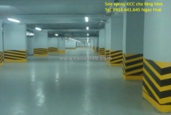 Sơn phủ epoxy kcc et5660 màu vàng, cam, đỏ,xanh blue 09641645 huệ