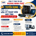Tuyển kỹ thuật viên máy tính kn 1 năm đồng nai