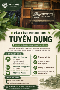 Tuyển nv phục vụ, buồng phòng, bếp cần thơ