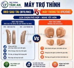 Bán máy trợ thính trong tai và ngoài tai tại thanh hóa.
