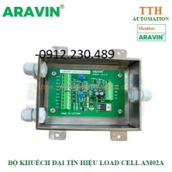 Bộ khuếch đại và chuyển đổi tín hiệu load cell aravin am02a vỏ hộp inox 304, ip 66