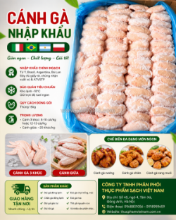Cánh gà đông lạnh hà nội – cung cấp cánh gà rán giá sỉ