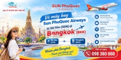 Vé máy bay sun phuquoc airways từ sài gòn (sgn) đi bangkok (bkk)